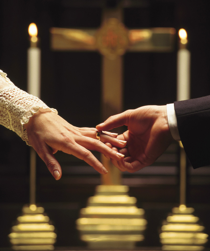 Wedding ring exchange